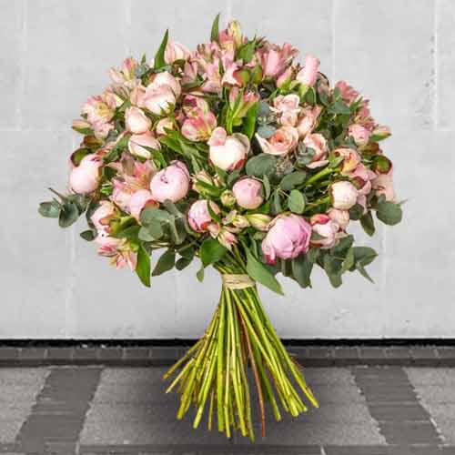 Bouquet Of Pink Peonies