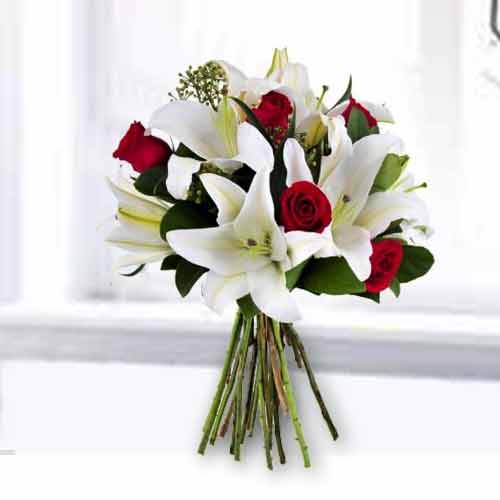Roses And Lilies Bouquet